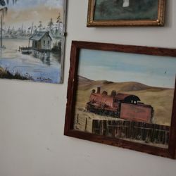 20th Century  Train Paintings  🖼  Worth $500.00