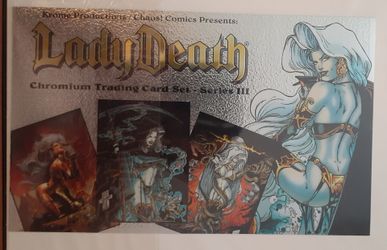 Lady Death Series 3 Chromium Krome Productions Jumbo Promo Card Sheet 1996