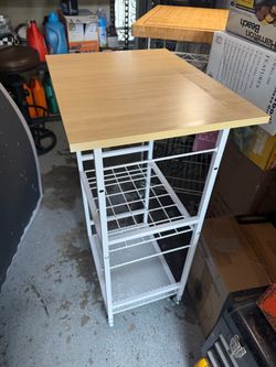 Kitchen cart 21”l x 16” x 35”h