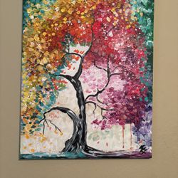 Abstract Tree Painting 
