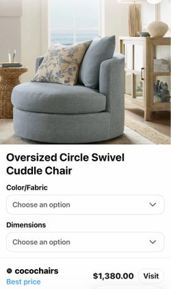 Round swivel couch