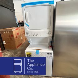 GE Washer & Gas Dryer Laundry Center Stacked Set