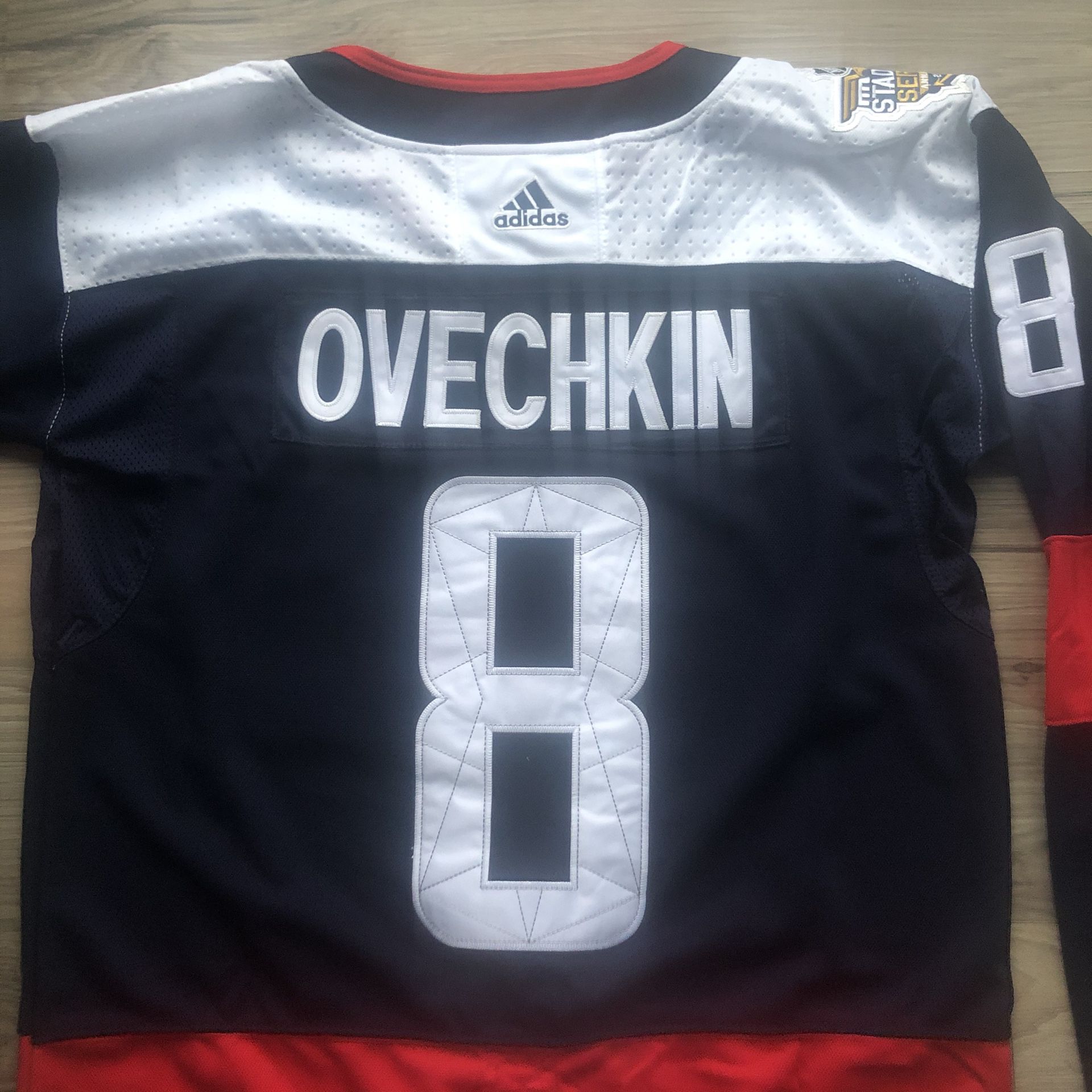 LAST ONE! 🔥 Alexander Ovechkin #8 Washington Capitals Adidas NHL Jersey + Size Large + SHIPS OUT TODAY! 📦 💨