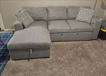 Sectional sofa with storage