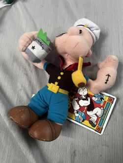 vintage 1997 popeye plush figure 