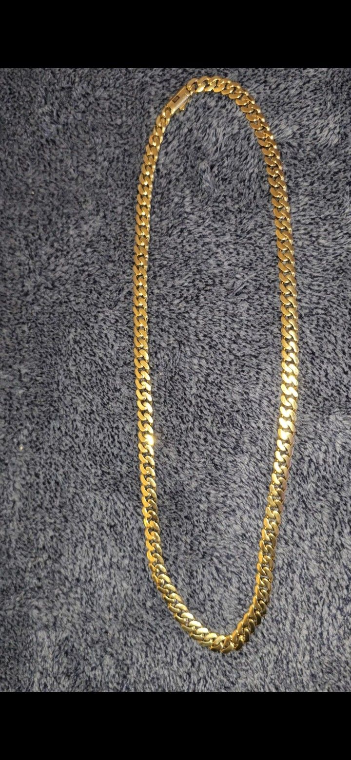14k Gold Plated Cuban Link