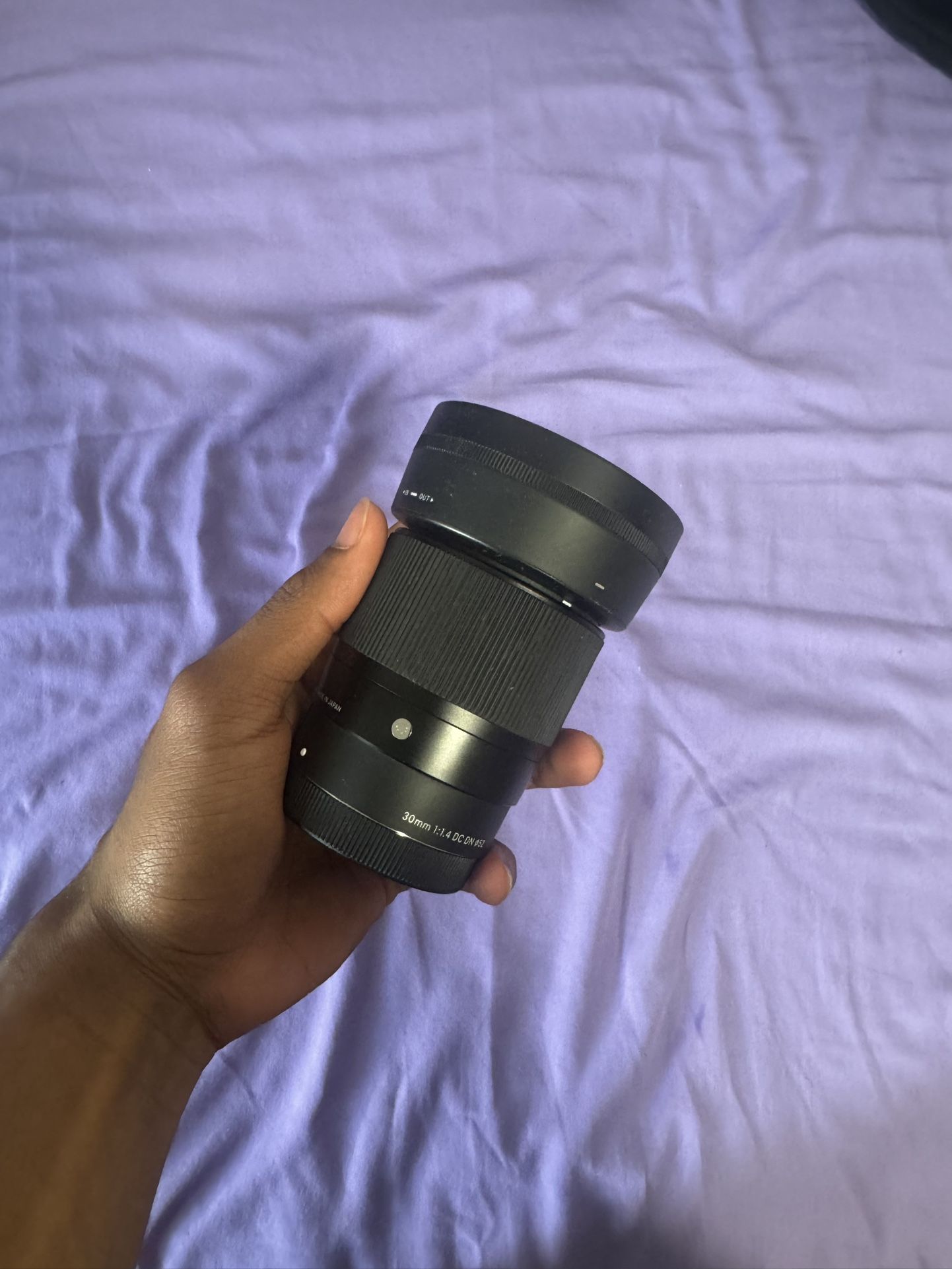 Sigma 30mm f/1.4 DC DN Lens – Used, Works Perfectly + Original Box & Papers