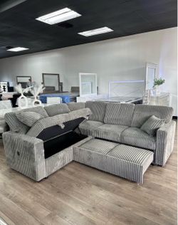 NEW Sleeper Sectional – Storage + USB – Fast Delivery