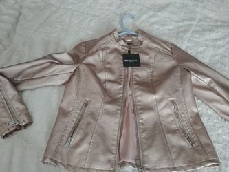 Baccini brand new faux leather jacket