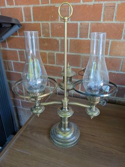 Vintage Gold Brass Metal Decorative Designer Corded Electric Lamp
