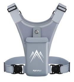 Running Vest for Men Women, USA Patent, Ultralight Reflective Running Vest Phone Holder Chest Pack for Hiking Cycling