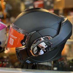 Helmet New Flat Black Valiant II FLIP UP helmet