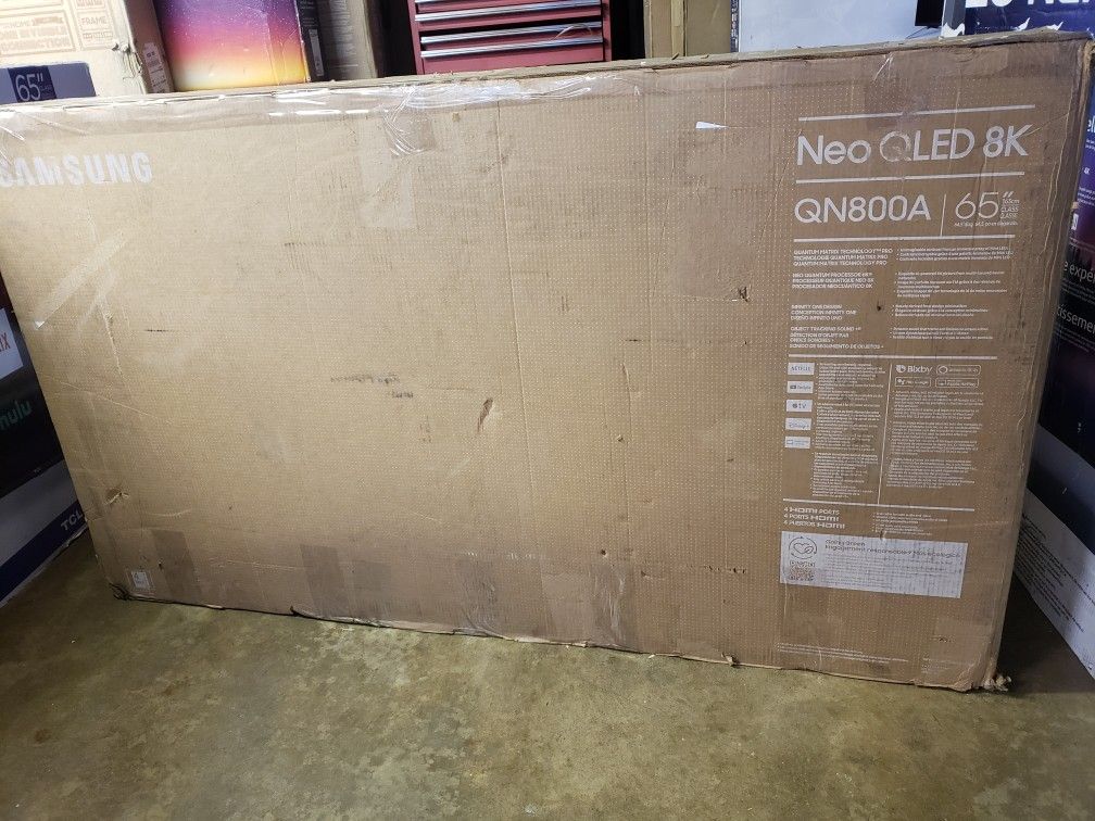 Tv Samsung 65", QN800A, 8k, 2021 Model, Slim, Alexa, Google, Excellent