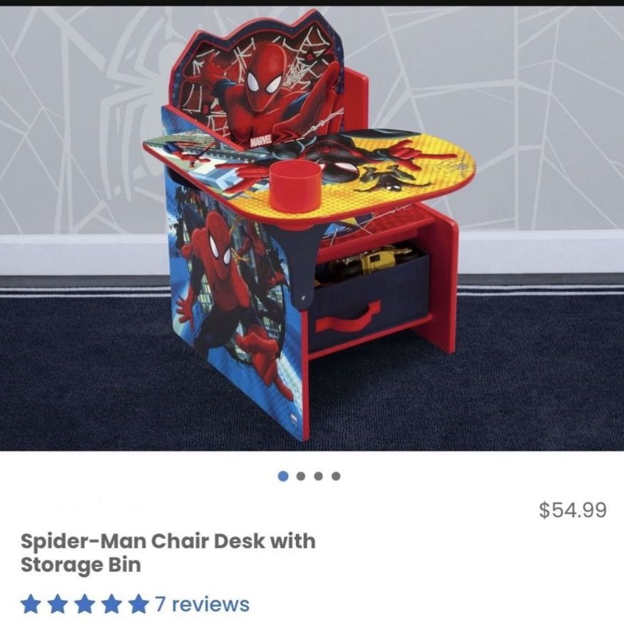 Desk/ Spider-Man Toddler Desk/ Kids/ Toys/ School/ Spider-Man/ New