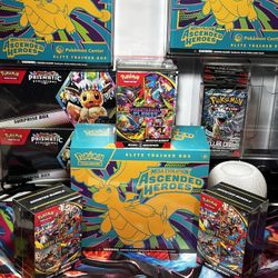 Pokemon Ascended Heroes ETB - Phantasmal Flames - Mega Evolution Booster Bundle