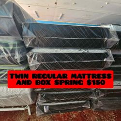 Twin Regular Mattress & Boxspring 
