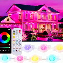 Permanent Outdoor Lights, 100ft RGB with App Controlled Remote