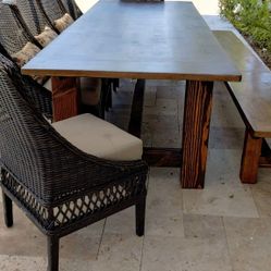 Outdoor/Indoor Rustic Farmhouse Tables. 