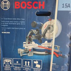 Bosch 15 Amp 12 in. Corded Dual-Bevel Sliding Glide Miter Saw - Model # GCM12SD - New