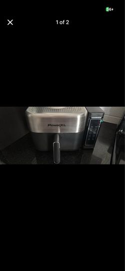 PowerXL 6.3 Quart AirMax Air Fryer Oven with Four Presets and Compact Two-Tier Design, 450F Maximum