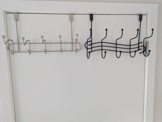 2 Over-the-Door 10 Hooks - $10 for both