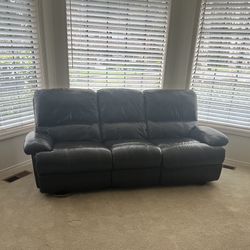 Reclining Leather Couch