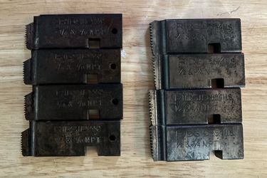 Ridgid 1/4” -3/8” and 1/2”-3/4” Threader Dies Sets