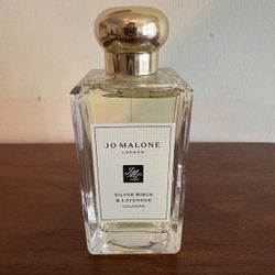Jo Malone Silver Birch & Lavender Cologne, Large Size 3.4oz/100ml, NEW