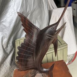 Hand Carved Hardwood Fish