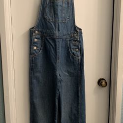 Levi’s Women’s Overalls Wide Leg Blue Dark Wash Medium 