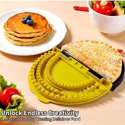 3 In 1 Tortilla Sealer,Tortilla Sealer and Crimper for 6,8,10 Inch Wraps,Easy Clean,Make Sealed Tacos, Burritos, Sandwich, Pasties, Dumplings