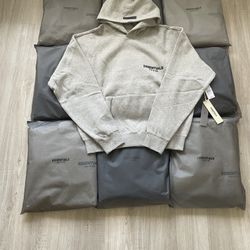 Size S Dark Oat Essentials Hoodie