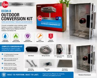 Rheem Performance Platinum ECOH-X Outdoor Conversion Kit