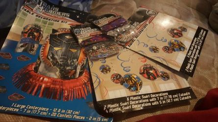 Transformers party supplies