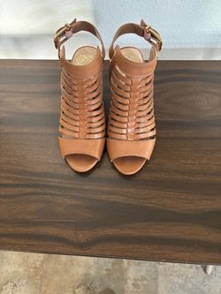 Brown Strappy Heeled Sandals