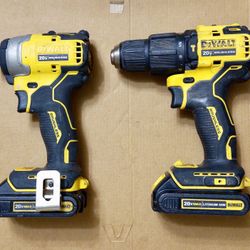 Dewalt Impact Driver/Hammer Drill & 2-Batteries $130 NADA MENOS-NO LESS