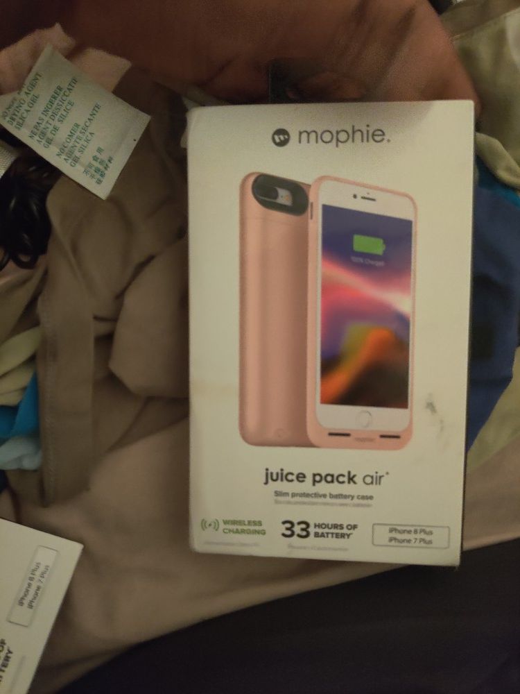 Mophie juice pack air for I phone 8 plus pink