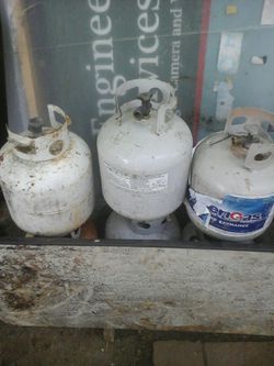 Empty propane tanks