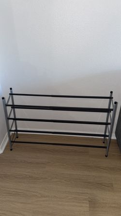 4-Tier Expandable Stackable Shoe Rack Organizer