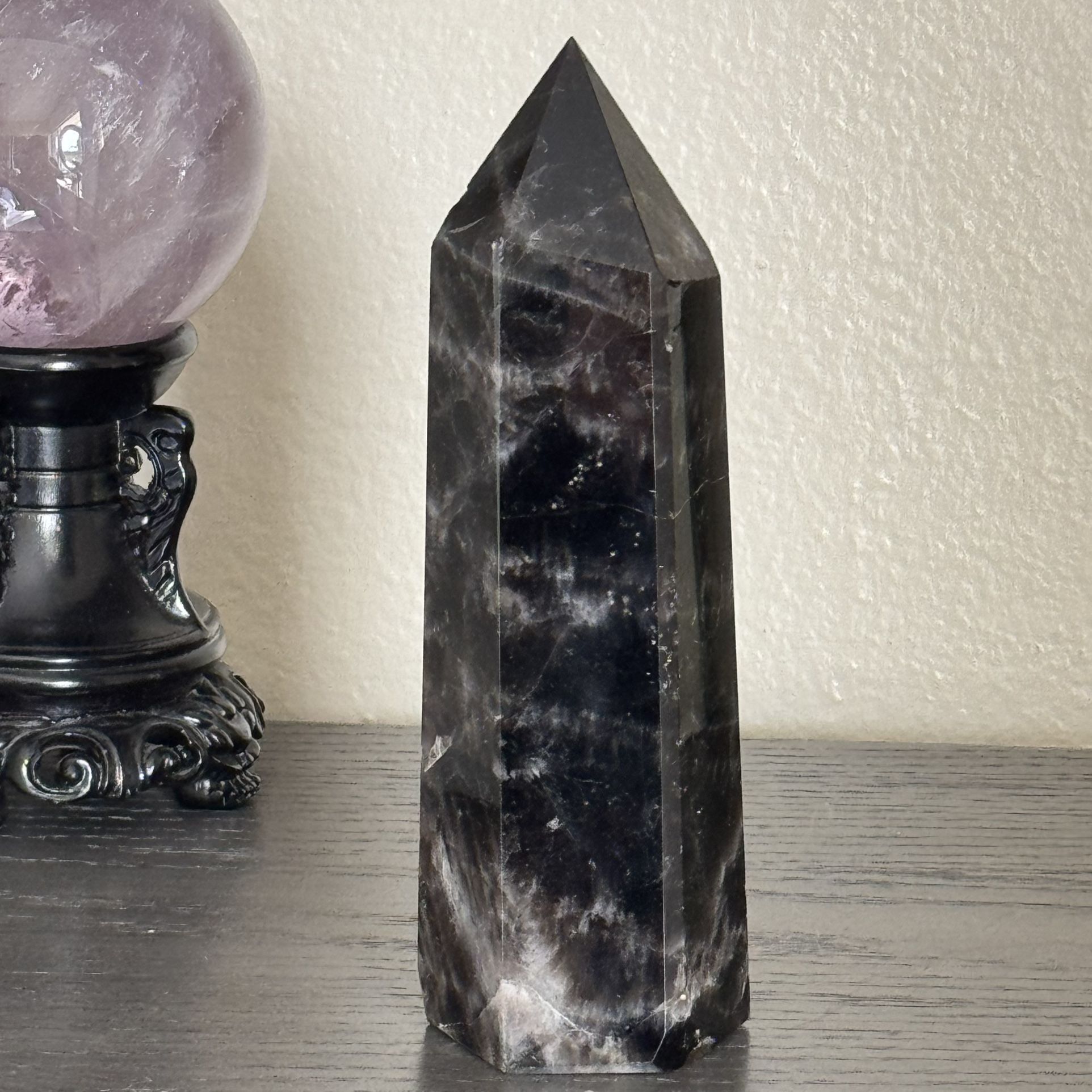 Smoky Quartz Tower * Imperfection on the tip of the tower