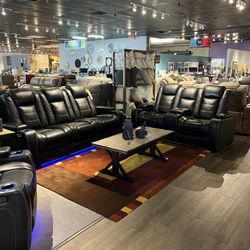 Power Reclining Sofa And Loveseat 