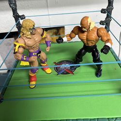 Wrestling Ring Two Figures Warriors Hogan 