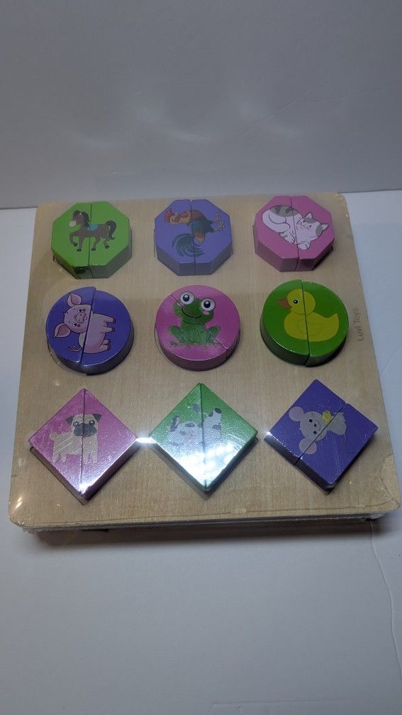 Early Development Montessori-Style Toys Toddler Shape Matching Stacking Luvi Toys