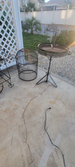 Wrought Iron Bird Cage OBO