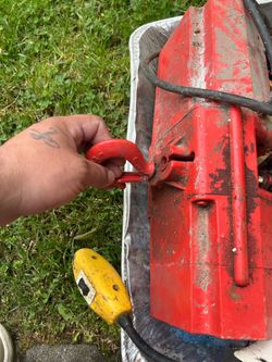 Dayton 300 lb electric chain hoist winch