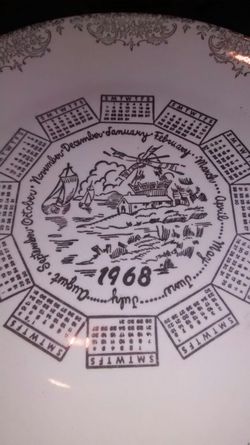 Year 1968 plate
