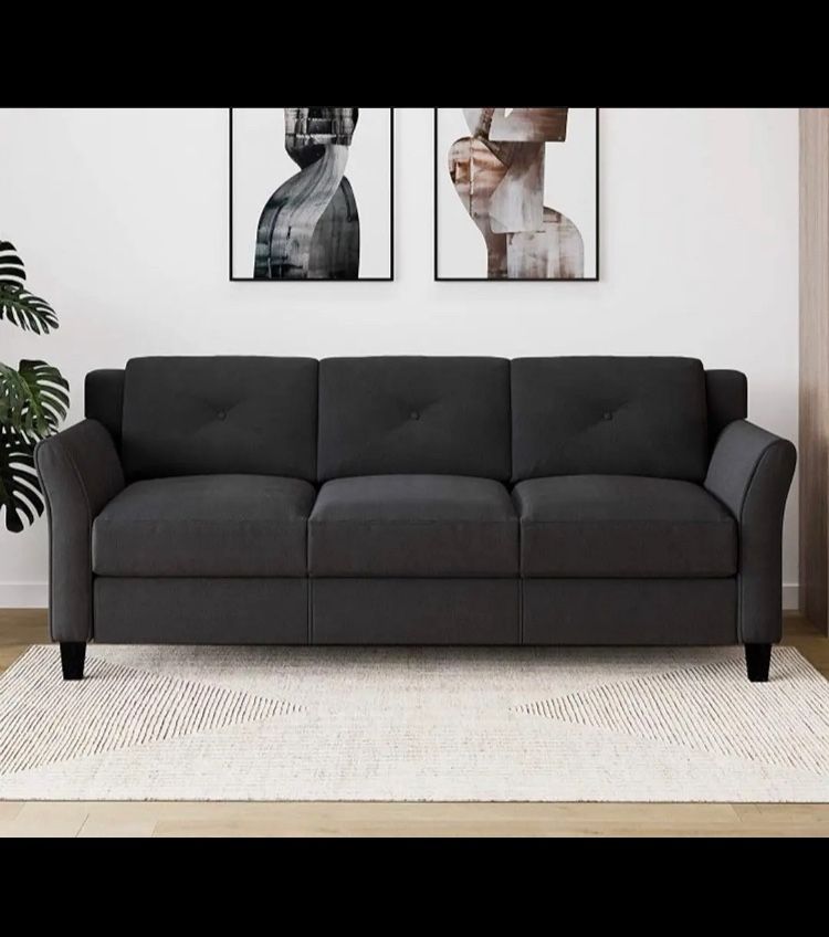 Lifestyle Solutions Harrington Sofa in Black