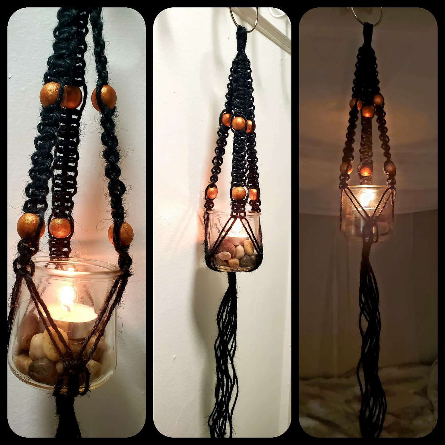 Handmade Macrame Hanging Lanterns