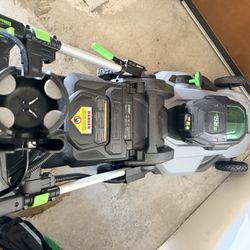 Ego Mower And Weedwacker Combo 