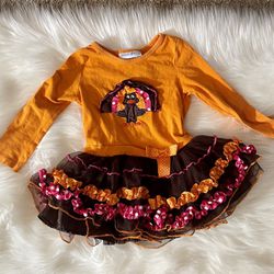 Adorable Toddler Girl Thanksgiving Tutu Dress 3t